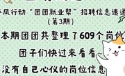 春風(fēng)行動(dòng)“團(tuán)團(tuán)就業(yè)幫” | 招聘信息速遞